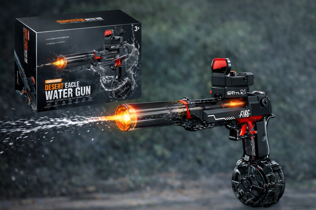 🔫💦 PISTOLA DE AGUA ELÉCTRICA CON LUCES LED 💦🔫