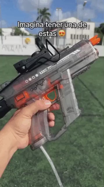 🔫💦 PISTOLA DE AGUA ELÉCTRICA CON LUCES LED 💦🔫